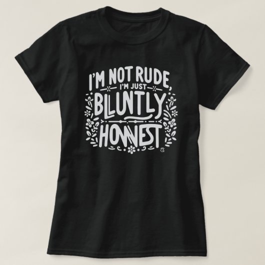 サッシーな引用がズバズバ本音のウィメンズTシャツ Tシャツ (デザイン正面)
