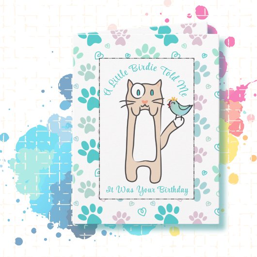  サッシーな猫のキャラクター おもしろいフレーズ 高齢の誕生日 カード