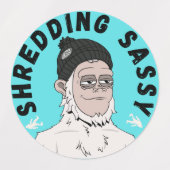 サッシーのステッカーパック ラベル (デザイン1)