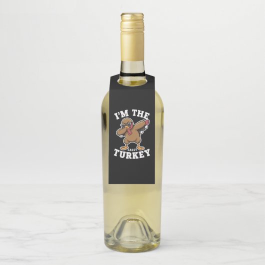 サッシーの七面鳥マッチングファミリー感謝祭パーティー ボトルネックタグ (ボトル)