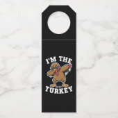 サッシーの七面鳥マッチングファミリー感謝祭パーティー ボトルネックタグ (正面)