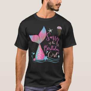 サッシーの誕生日ガールマーメイドマジカルファミリー Tシャツ