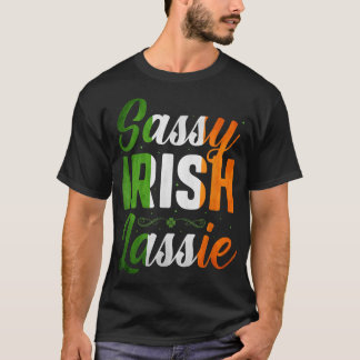 サッシーアおもしろいイルランドラッシーSaint patricks dayギフト  Tシャツ
