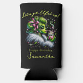 サッシーエルフスクワッド女子会 クリスマス誕生日 スリム缶クーラー (裏面)