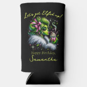 サッシーエルフスクワッド女子会 クリスマス誕生日 スリム缶クーラー (正面)