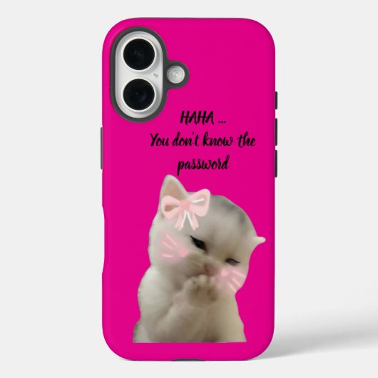 サッシーキャット ピンクスマホケース Case-Mate iPhoneケース (裏面)