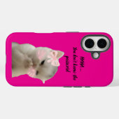 サッシーキャット ピンクスマホケース Case-Mate iPhoneケース (裏面 (横))