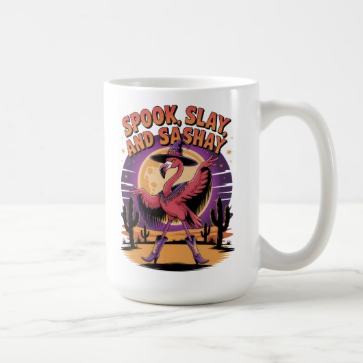 サッシーグラムハロウィーンフラミンゴ コーヒーマグカップ (右)