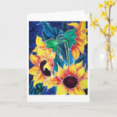 サッシーサンフラワーズ カード (黄色い花)