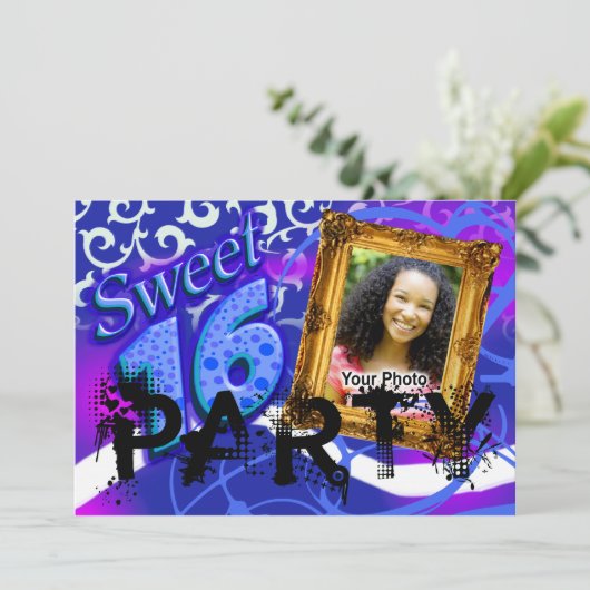 サッシースファンキーイート16フォトパーティの招待状 招待状