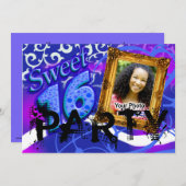 サッシースファンキーイート16フォトパーティの招待状 招待状 (正面/裏面)