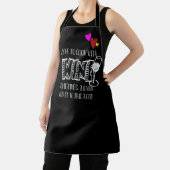 サッシードリング料理ワパーソナライズされたインブラック エプロン (インサイチュ)