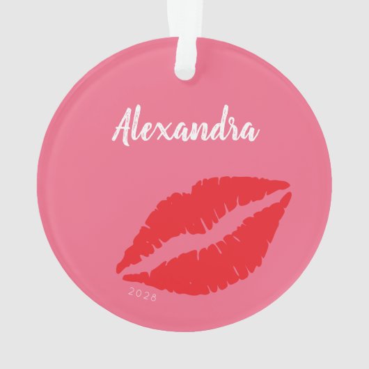 サッシーピンクヴィクセンは私の精霊トナカイオーナメント オーナメント (裏面)