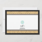 サッシーブルーヒールアンドレオパード招待状 招待状 (裏面)