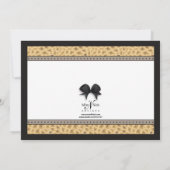 サッシーベージュヒールアンドレオパード招待状 招待状 (裏面)