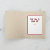 サッシーユーモアのあるチキンカートゥーおもしろい誕生日 カード (内部)