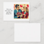 サッシーヴィンテージバレンタイン引用文 ノートカード (正面/裏面)