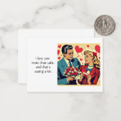 サッシーヴィンテージバレンタイン引用文 ノートカード (正面/裏面インサイチュ)