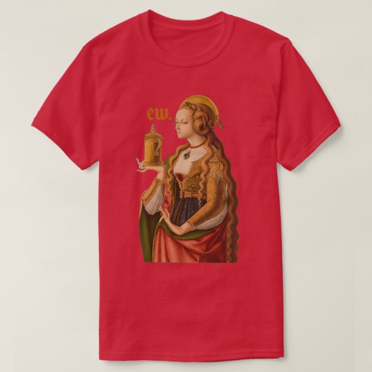 サッシー側眼中世メアリーマグダレン Tシャツ (デザイン正面)