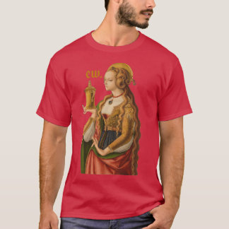サッシー側眼中世メアリーマグダレン Tシャツ