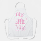 サッシー女おもしろいことわざオーキーエフィンドーキー エプロン (正面)