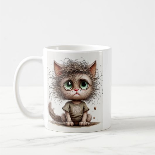 サッシー子猫 コーヒーマグカップ (左)