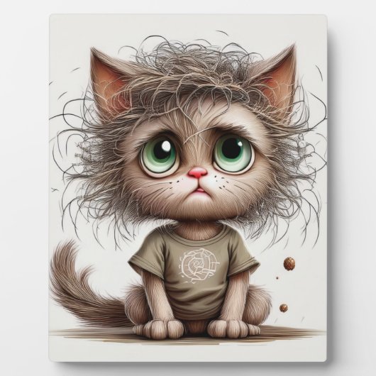 サッシー子猫 フォトプラーク (正面)