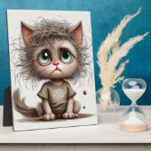 サッシー子猫 フォトプラーク (側面)