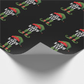 サッシー小妖精や小人マッチングファミリーグループクリスマスパーティー ラッピングペーパー (角)