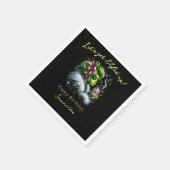 サッシー小妖精や小人分隊ガールズナイトアウトクリスマス誕生日 スタンダードカクテルナプキン (角)