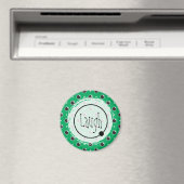 サッシー水玉模様笑いマグネット – 緑 マグネット (インサイチュ (食洗機))