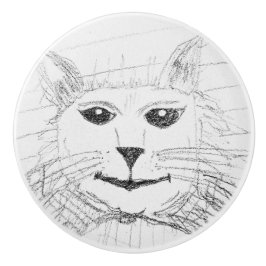 サッシー猫セラミックプル セラミックノブ