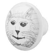 サッシー猫セラミックプル セラミックノブ (右)