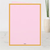 サッシー誕生ユーモアのある姿勢おもしろい誕生日 カード (裏面)