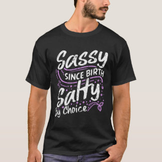 サッシー誕生塩辛Mのかわいいシャツ Tシャツ
