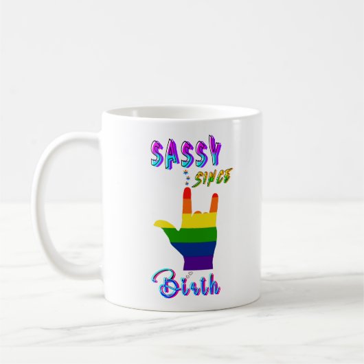 サッシー誕生 コーヒーマグカップ (左)