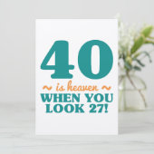 サッシー40歳の誕生日 カード (スタンド正面)