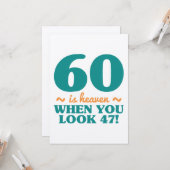 サッシー60誕生日 カード (正面/裏面インサイチュ)