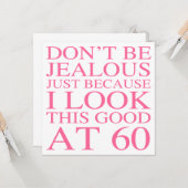 サッシー60誕生日for Women カード (正面/裏面インサイチュ)