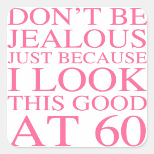 サッシー60誕生日for Women スクエアシール