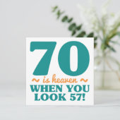 サッシー70誕生日 カード (スタンド正面)