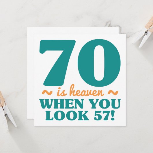 サッシー70誕生日 カード (正面/裏面インサイチュ)