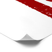 サッシー75thバースデーパーティバナー名前をカスタムする ポスター (角)