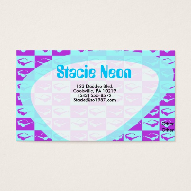 サッシー80年代チェックおもしろいアートデザインビベス (正面)