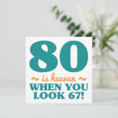 サッシー80誕生日 カード (スタンド正面)