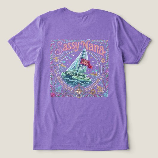 サッシー・ヤッチング・ナナ トライブレンドTシャツ (デザイン裏面)