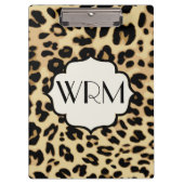 サッシー·レオパード·プリモノグラムのント クリップボード (正面)