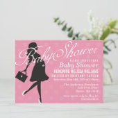 サッシー Lady ベイビー シャワー 招待状 (スタンド正面)