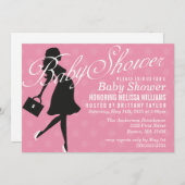 サッシー Lady ベイビー シャワー 招待状 (正面/裏面)