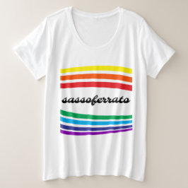 サッソフェッラート イタリア トラッカーズハット プラスサイズTシャツ